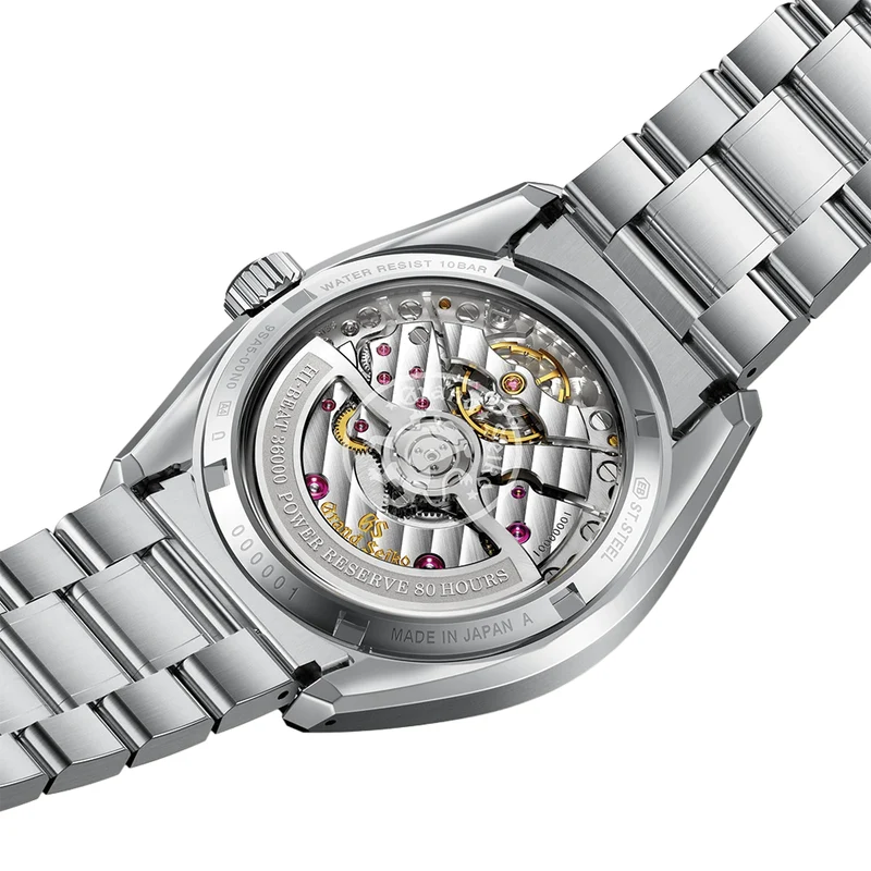 SLGH031 E9 "White Birch" Hi-Beat Ever-Brilliant Steel 40mm - White on Bracelet