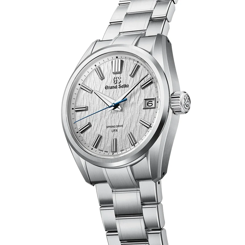 SLGB009 E9 "White Birch" Spring Drive UFA Ever-Brilliant Steel 40mm - White on Bracelet