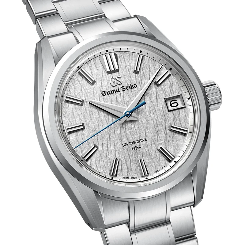 SLGB009 E9 "White Birch" Spring Drive UFA Ever-Brilliant Steel 40mm - White on Bracelet