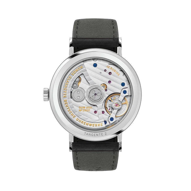 Tangente Neomatik Update 38.5mm - Forest Green on Leather Strap