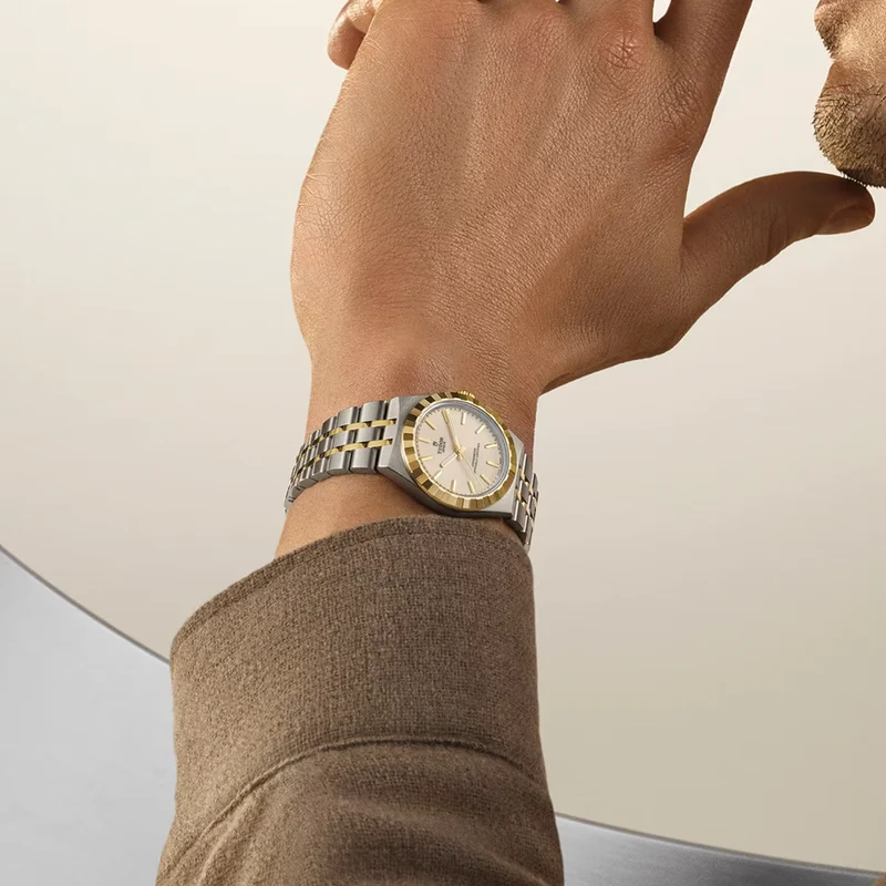 TUDOR Royal Yellow Gold Two-Tone 30mm - Ivory on Bracelet