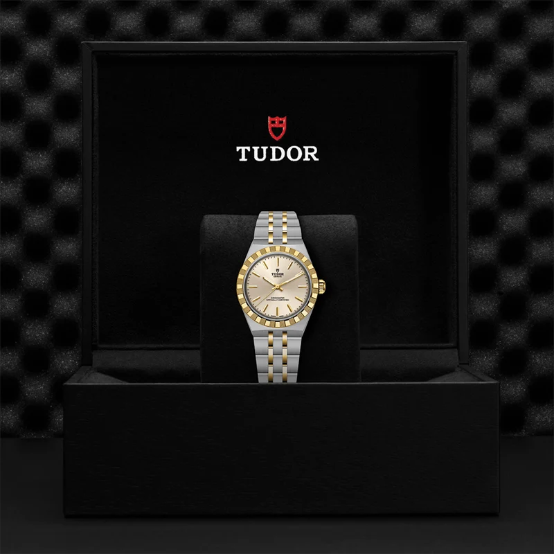 TUDOR Royal Yellow Gold Two-Tone 30mm - Ivory on Bracelet