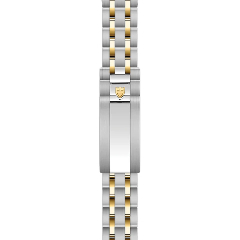 TUDOR Royal Yellow Gold Two-Tone 30mm - Brown, Diamond-Set on Bracelet