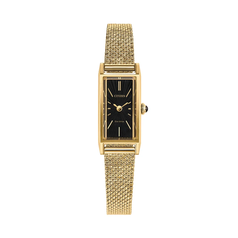 Fio Gold-Tone 30.7mm - Black on Bracelet