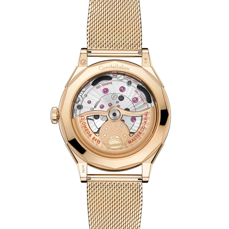 Constellation Observatory Moonshine™ Gold 39.4mm - Gold on Bracelet
