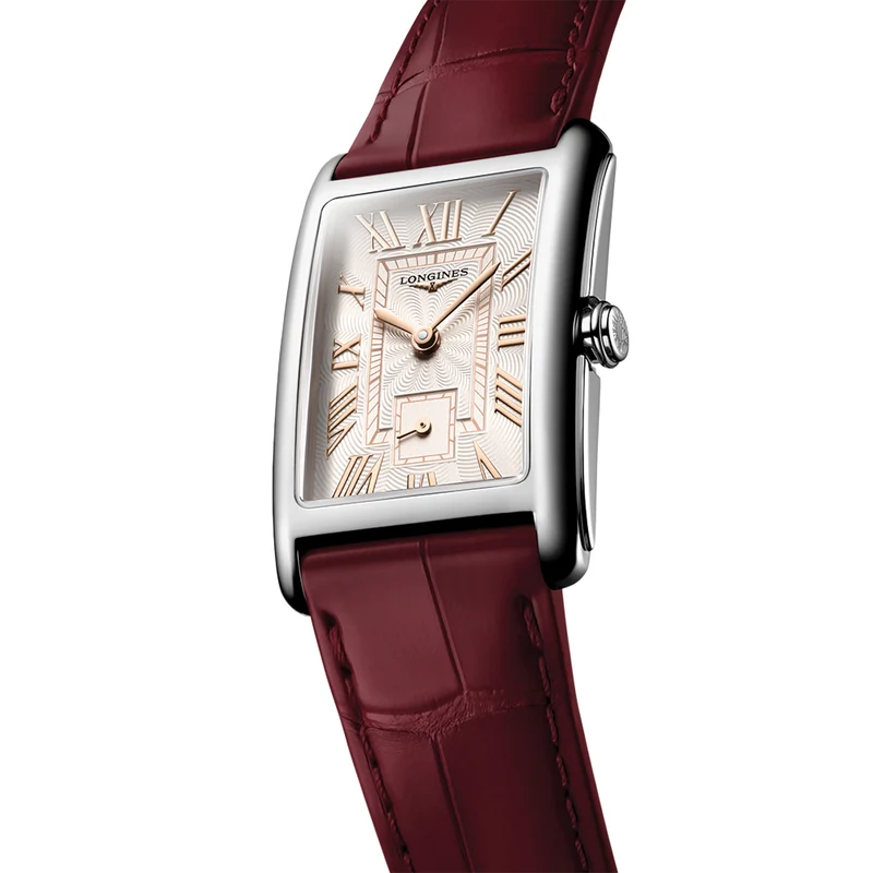 DolceVita Quartz 37mm - Ivory Rose "Flinqué" on Leather Strap