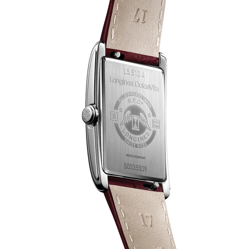 DolceVita Quartz 37mm - Ivory Rose "Flinqué" on Leather Strap