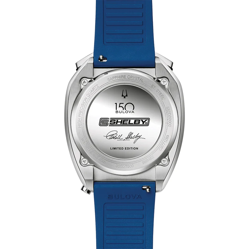 SHELBY® Racer Chronograph Limited Edition 43mm - Blue on Rubber Strap