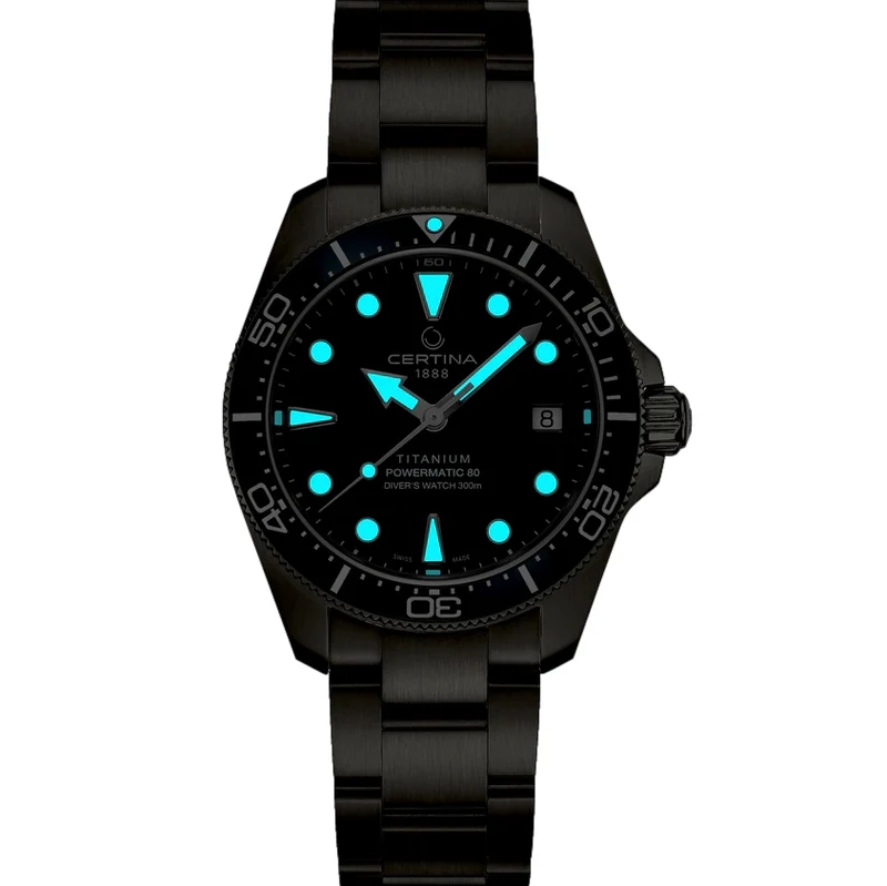DS Action Diver “New DS Concept Extreme Shock Resistance” Titanium 38mm - Grey on Bracelet