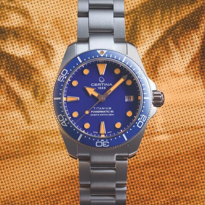 DS Action Diver “New DS Concept Extreme Shock Resistance” Titanium 38mm - Blue on Bracelet