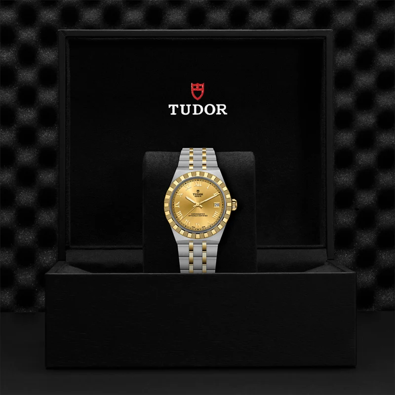TUDOR Royal Yellow Gold Two-Tone 36mm - Champagne on Bracelet