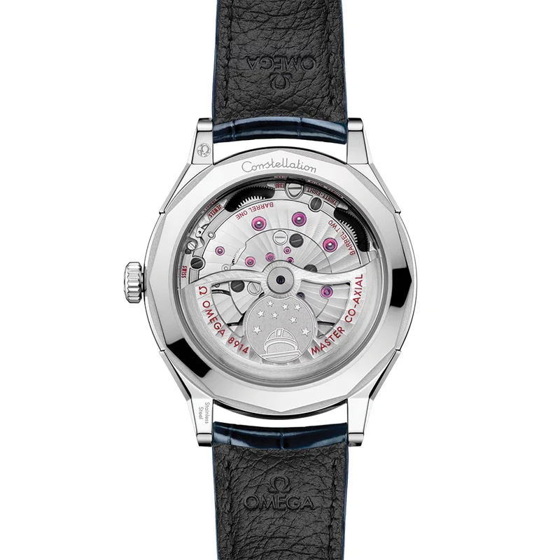 Constellation Observatory 39.4mm - Blue on Leather Strap