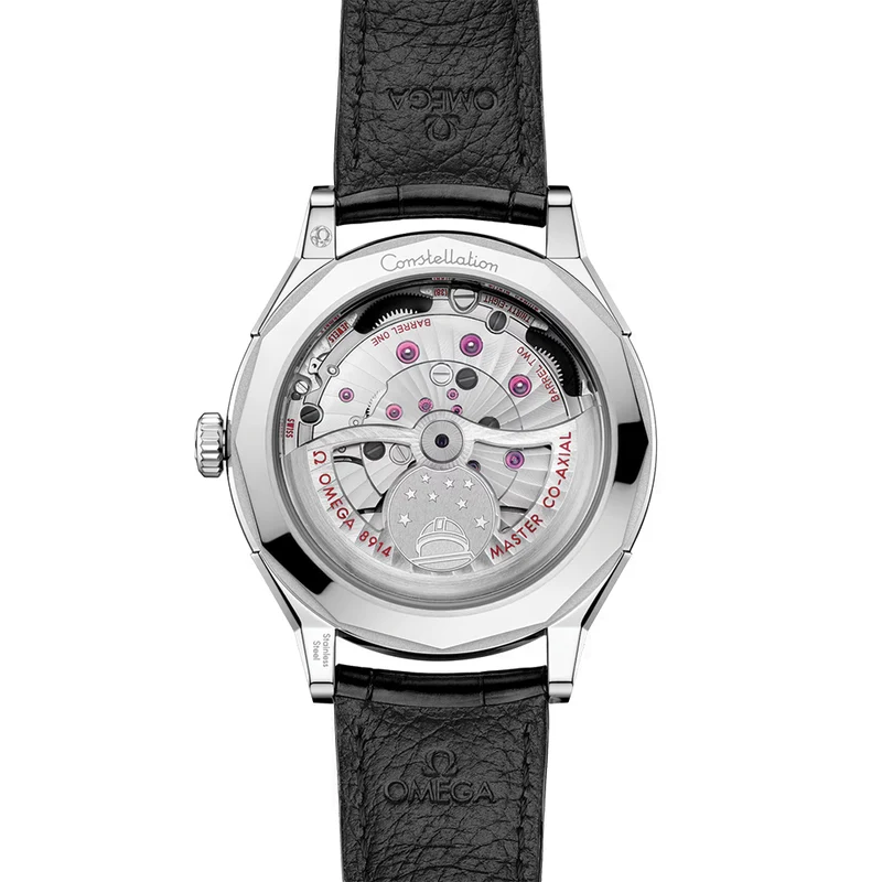 Constellation Observatory 39.4mm - Black on Leather Strap