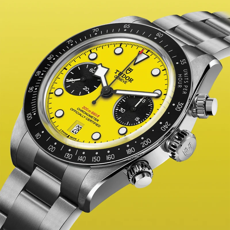 Black Bay Chrono 39mm - Yellow on Bracelet