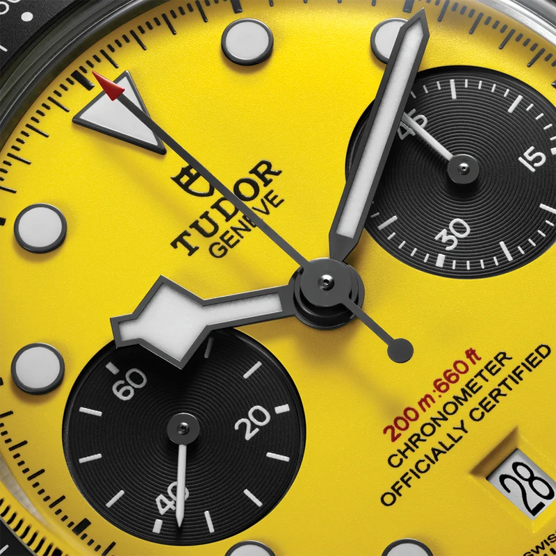 Black Bay Chrono 39mm - Yellow on Bracelet