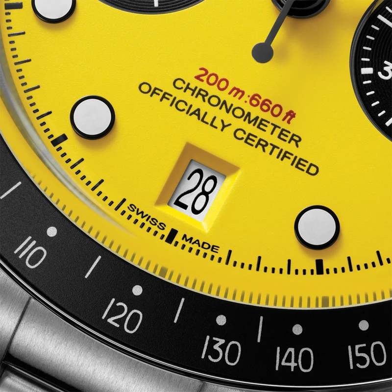 Black Bay Chrono 39mm - Yellow on Bracelet