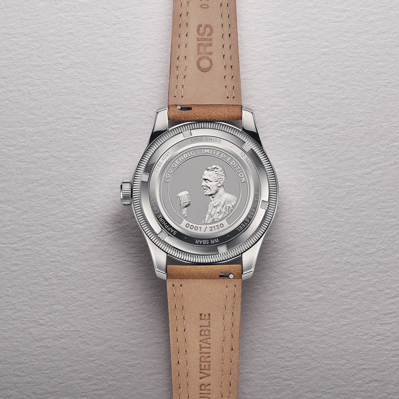 Big Crown Pointer Date Lou Gehrig Limited Edition 40mm - Silver on Leather Strap w/ Additional Fabric Strap