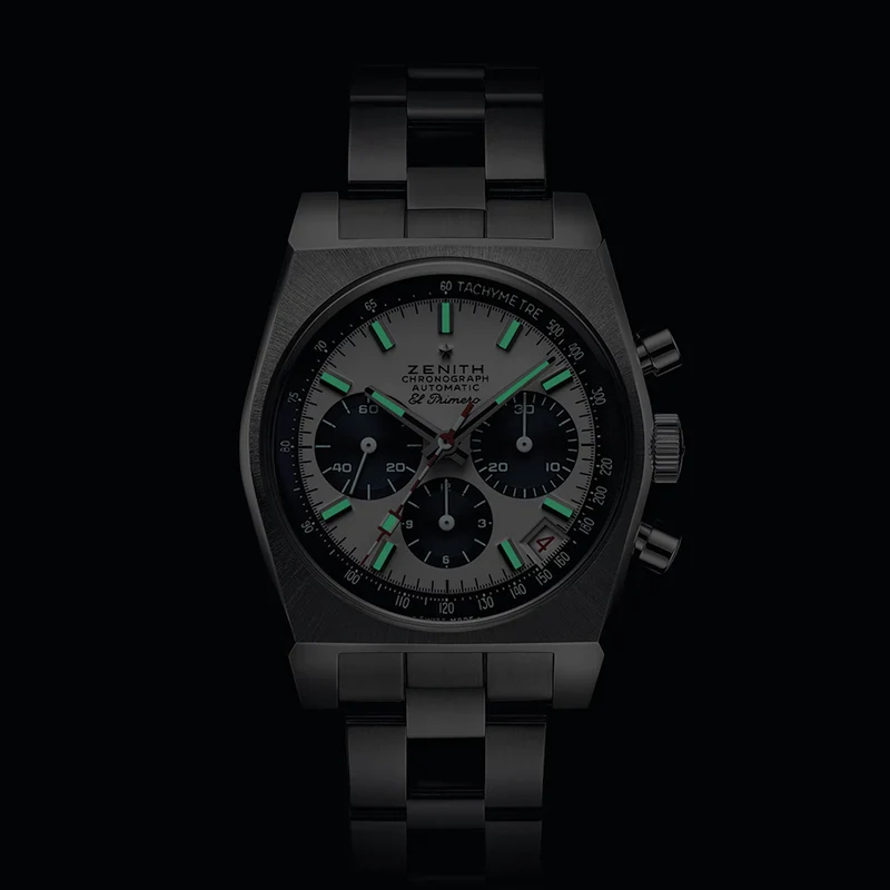 Chronomaster Revival Liberty II Limited Edition 37mm - White on Bracelet w/ Additional Rubber Strap