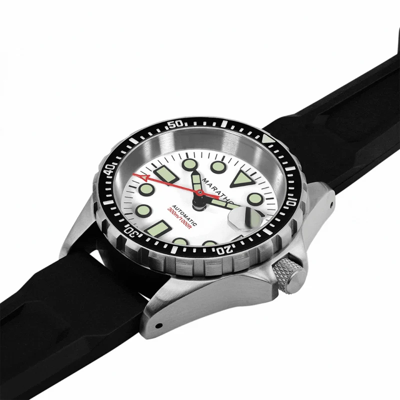 OSAR-D Type I Automatic with Date 36mm - Arctic White on Rubber Strap