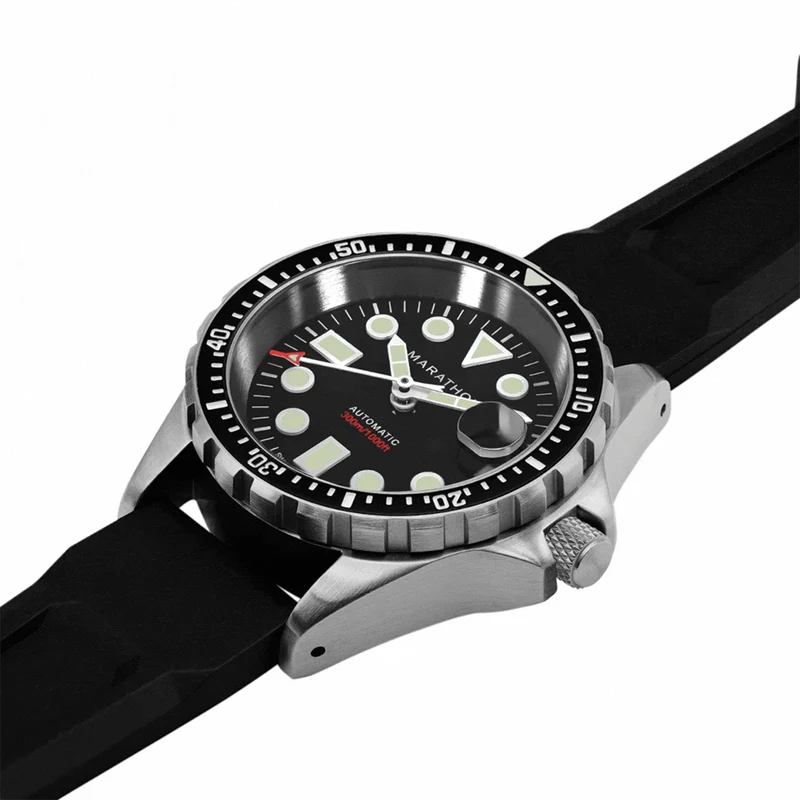 OSAR-D Type I Automatic with Date 36mm - Black on Rubber Strap