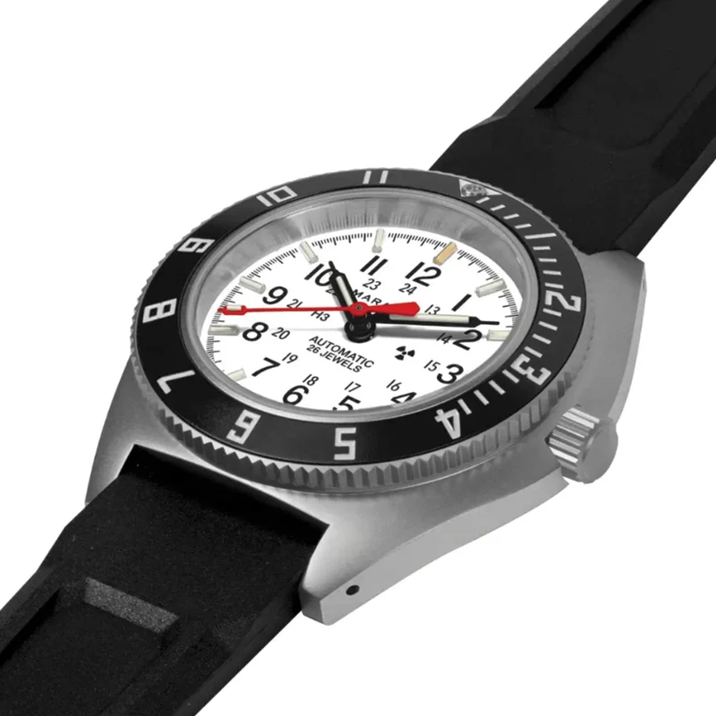 SSNAV-D Arctic Edition 41mm - White on Rubber Strap
