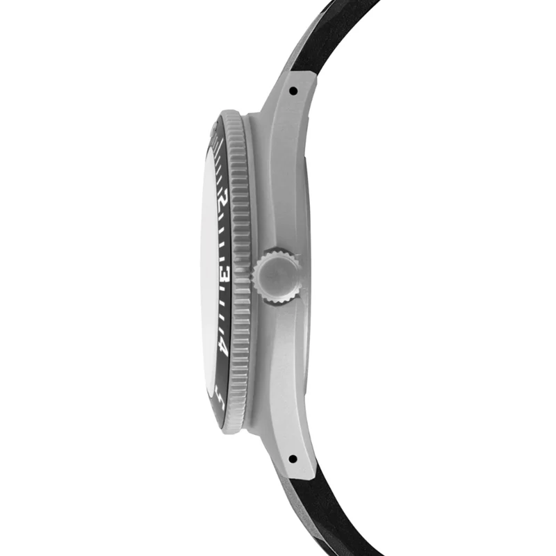SSNAV No Date 41mm - Black on Rubber Strap