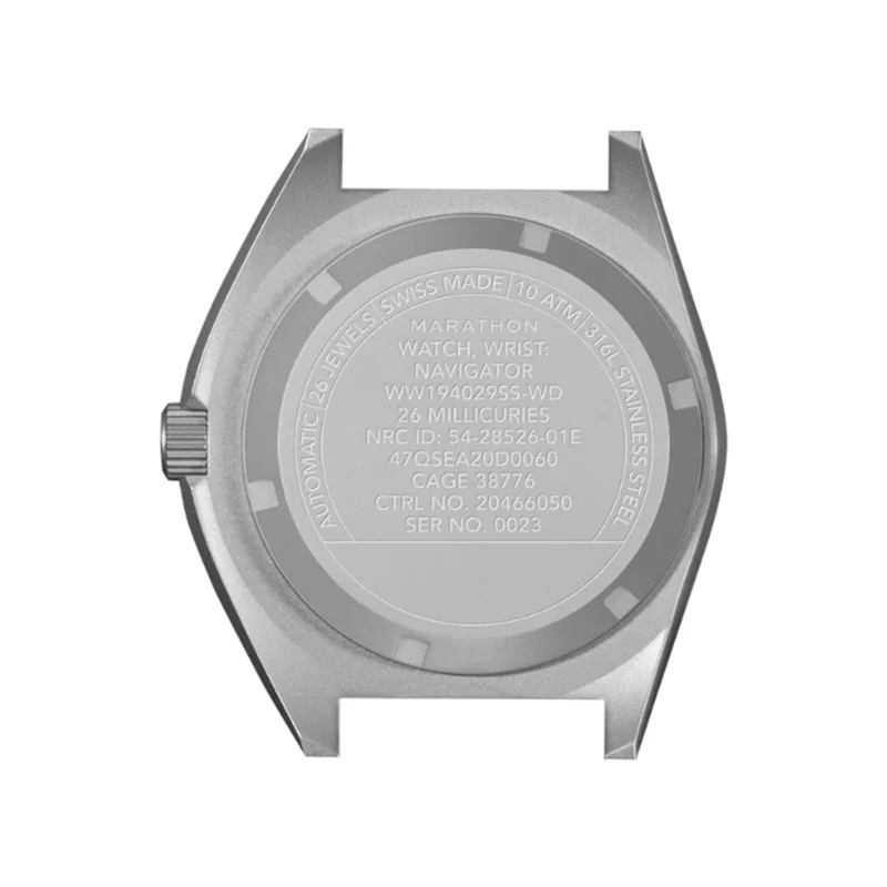 SSNAV No Date Arctic Edition 41mm - White on Ballistic Nylon Strap