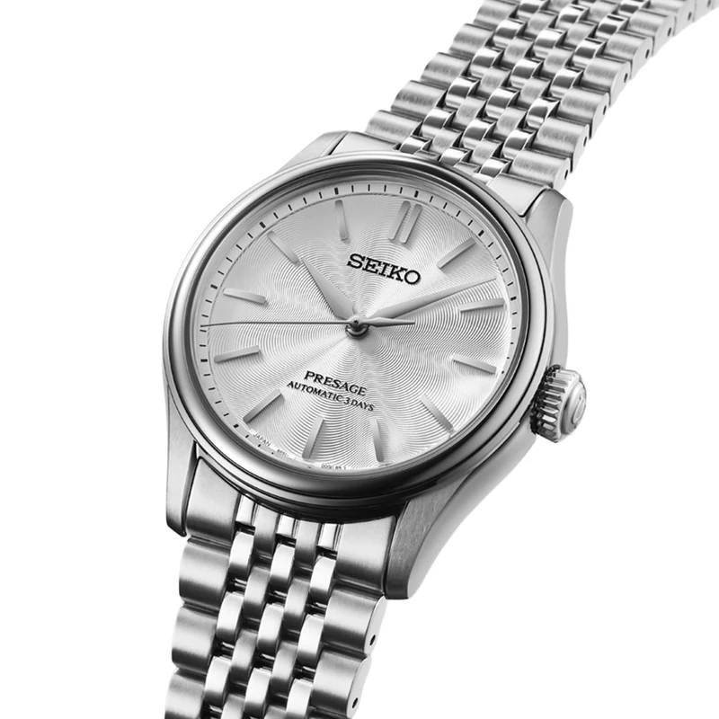 HCC001 Presage Classic Series 38mm - Silver on Bracelet