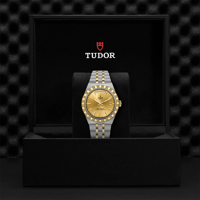 TUDOR Royal Day/Date Yellow Gold Two-Tone 40mm - Champagne on Bracelet