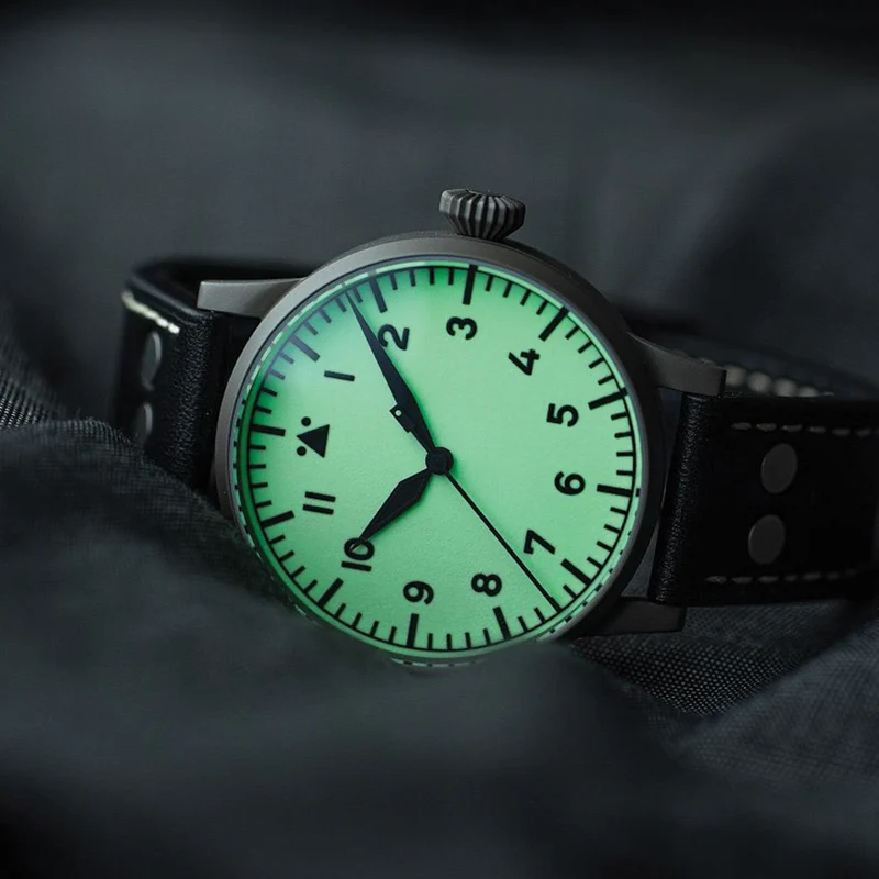 Pilot Watch Original Venedig 42mm - White on Leather Strap
