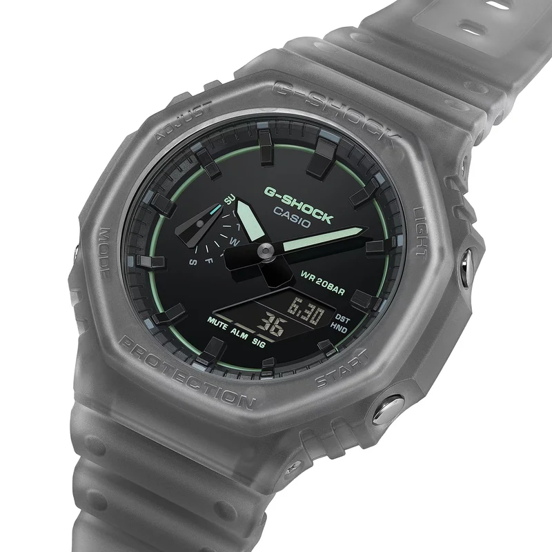 GA2100K-1A Grey - Black on Resin Band