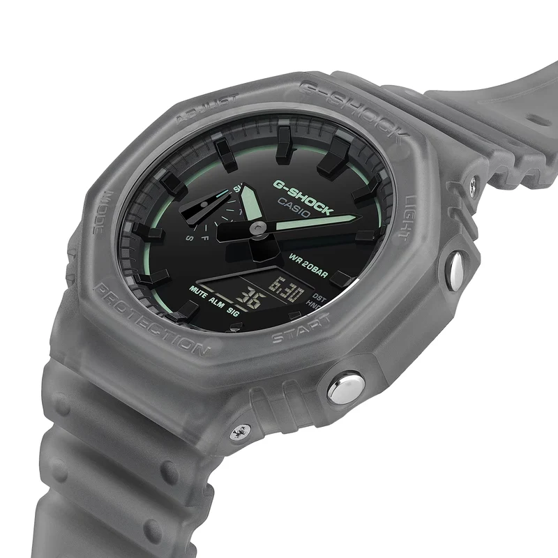GA2100K-1A Grey - Black on Resin Band