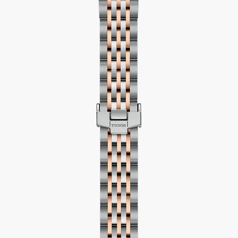1926 Rose Gold Two-Tone 28mm - White, Diamond-Set on Bracelet