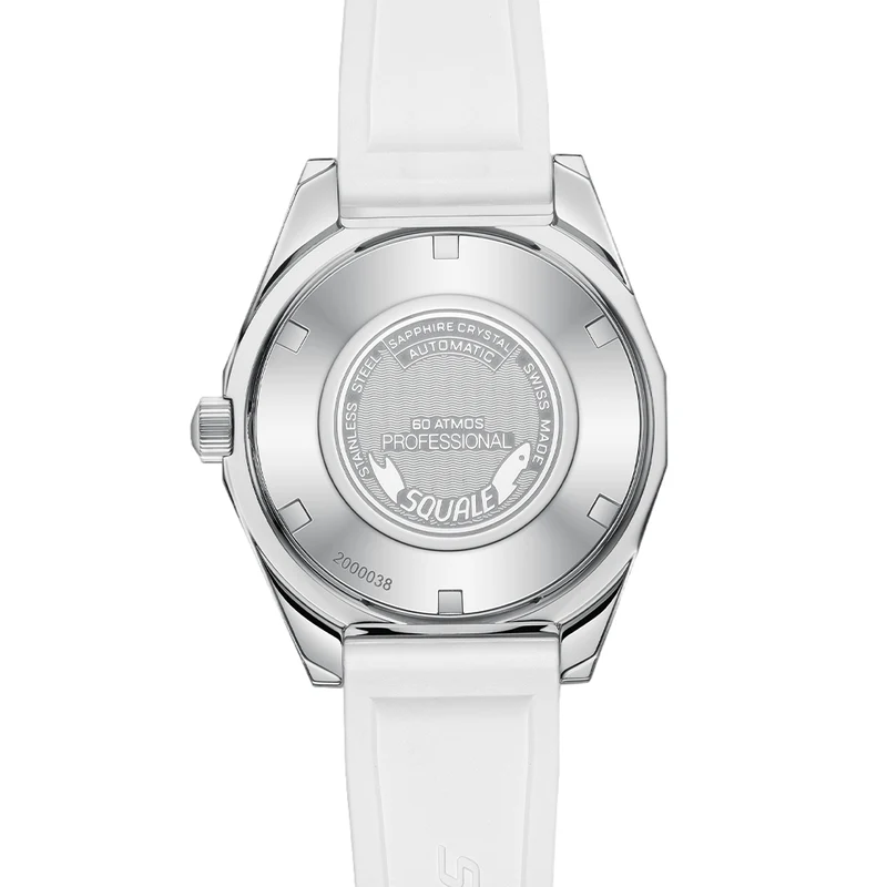 Matic S 39.5mm - White on Mosaic Rubber Strap