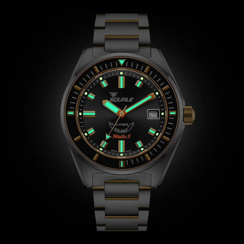 Matic S 39.5mm - Two-Tone Black on Bracelet