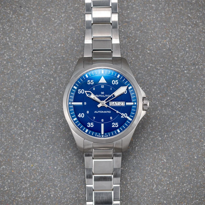 Pilot Day Date 42mm Blue Dial on Bracelet