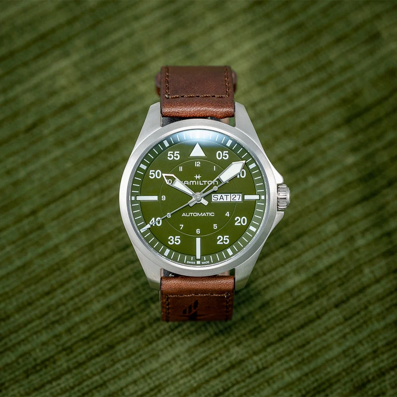 Pilot Day Date 42mm Green Dial on Strap