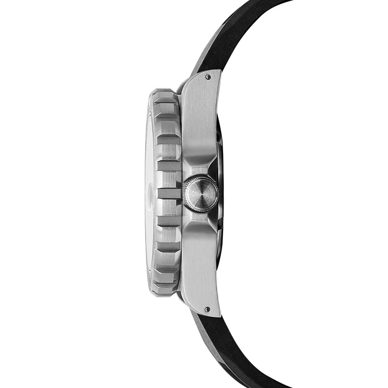 OSAR-D Automatic with Date 41mm - Black on Rubber Strap