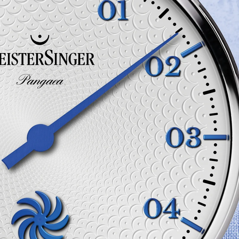 Pangaea 40mm - Silver on Leather Strap