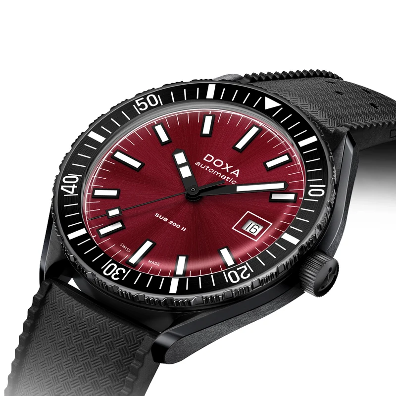 SUB 200 II Redcoral 44mm - Red on Rubber Strap