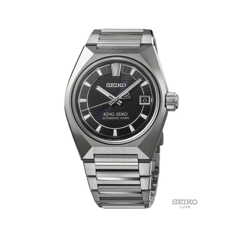 HKF003 King Seiko VANAC 41mm - Black on Bracelet