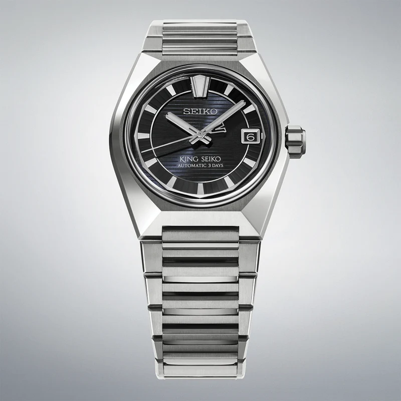 HKF003 King Seiko VANAC 41mm - Black on Bracelet