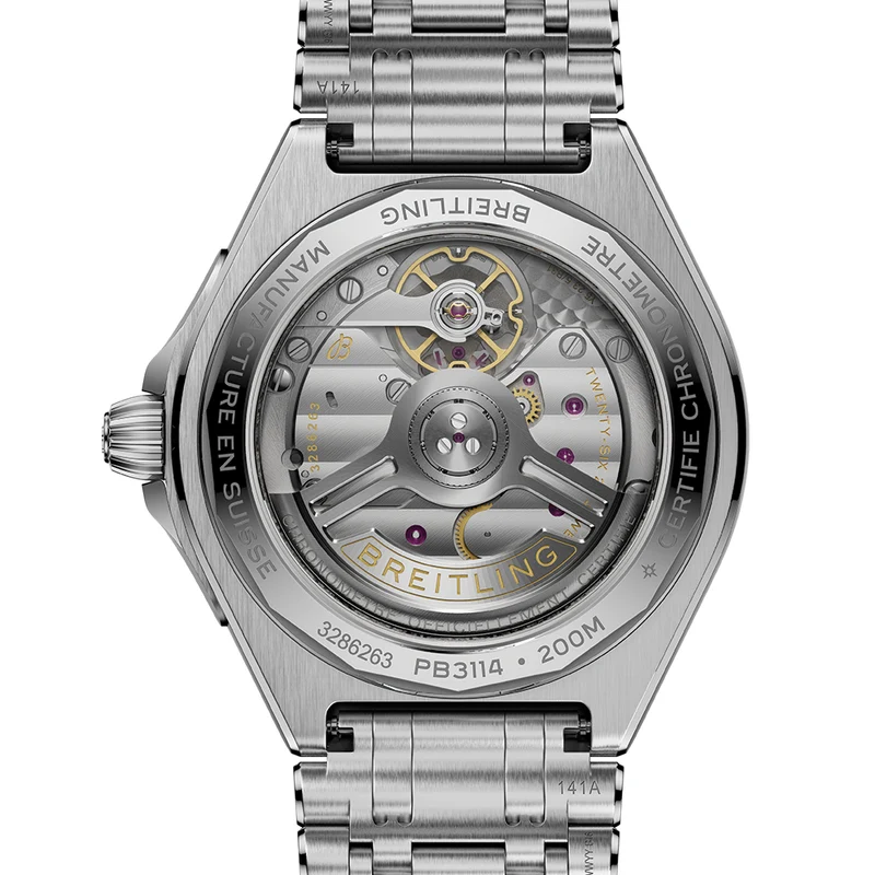 Chronomat B31 Automatic 40mm - Light Blue, Platinum Bezel on Bracelet
