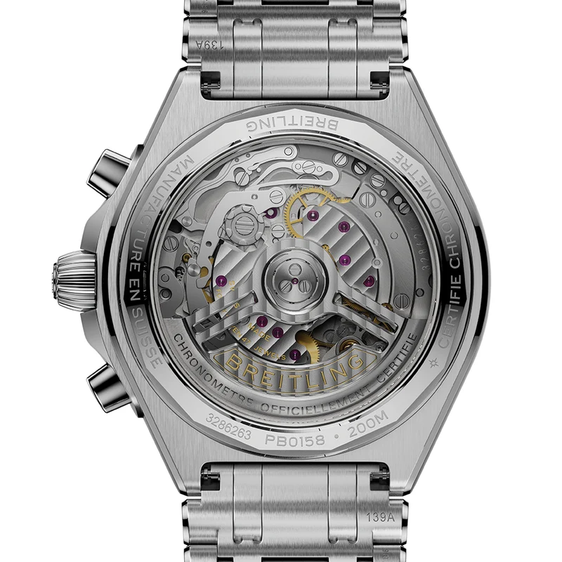 Chronomat B01 Automatic Panda Dial 42mm - Light Blue on Bracelet