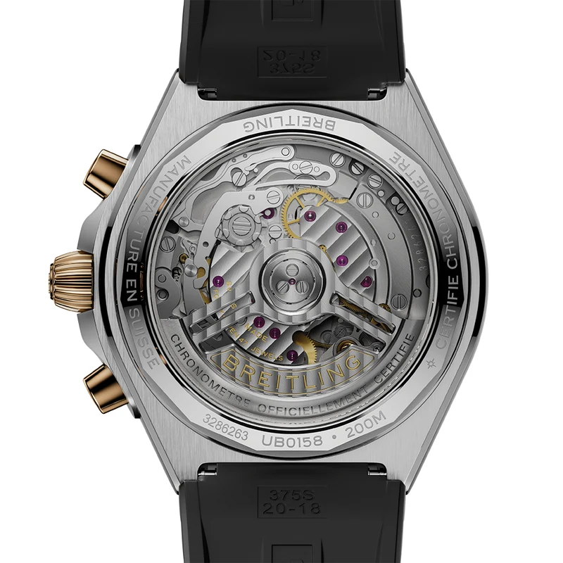 Chronomat B01 Automatic Panda Dial Two-Tone 42mm - Anthracite on Rubber Strap