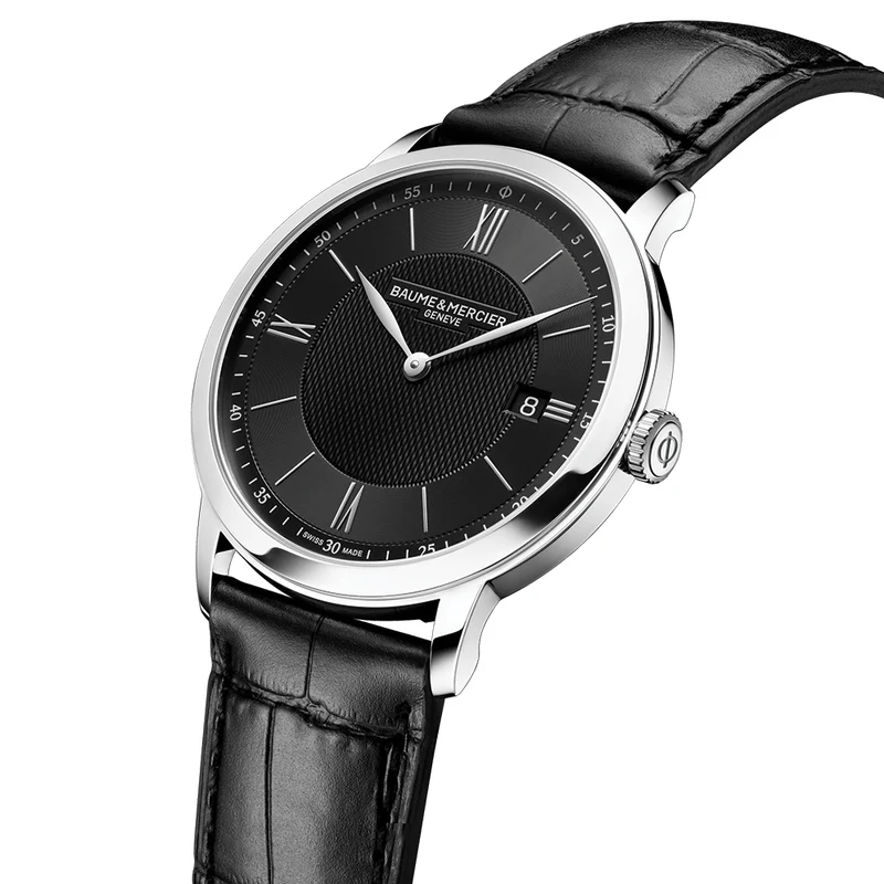 Classima 10881 Quartz 40mm - Black on Leather Strap