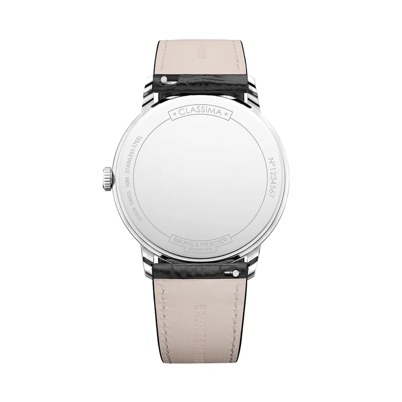 Classima 10881 Quartz 40mm - Black on Leather Strap