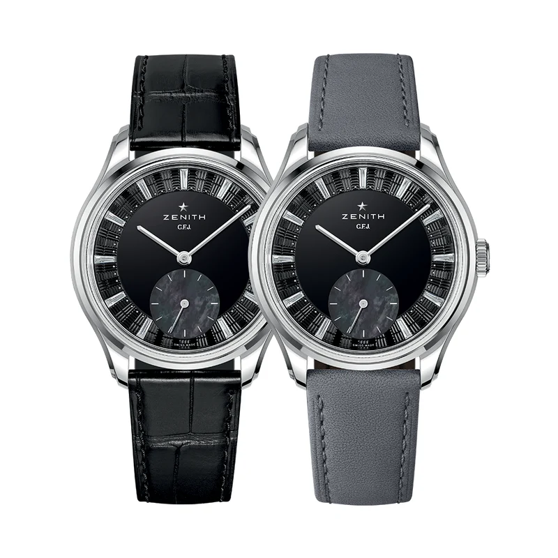 G.F.J. Tantalum Limited Edition 39.15mm - Black on Leather Strap, and Two Additional Leather Straps
