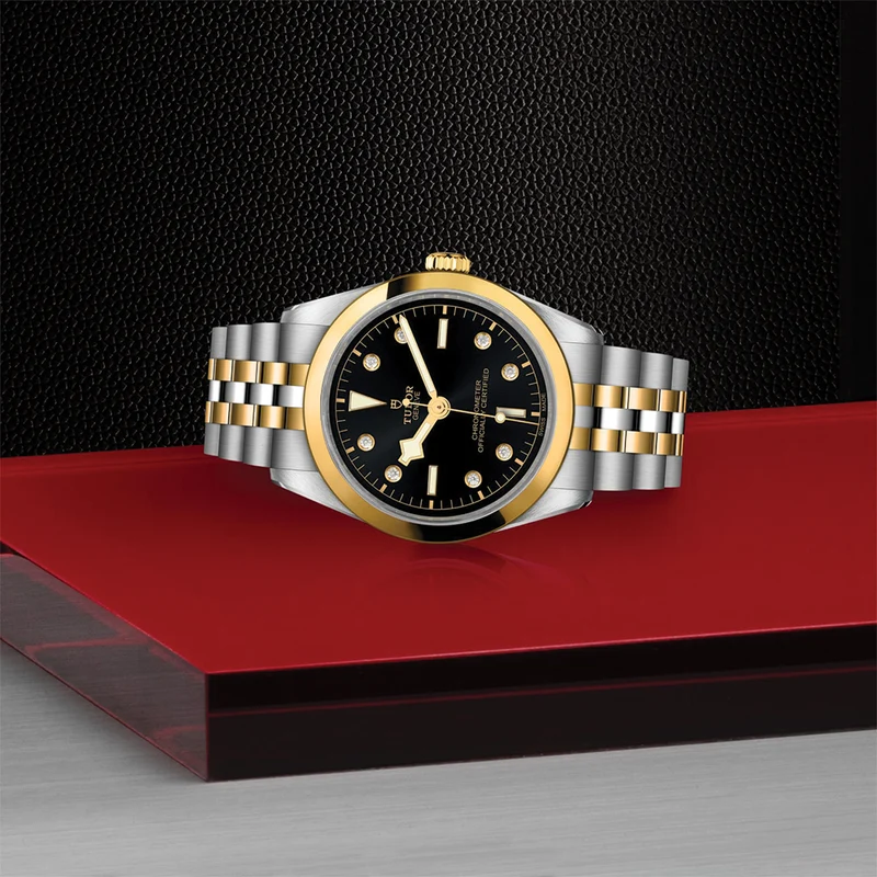 Black Bay One S&G 36mm - Black, Diamond-Set on Bracelet