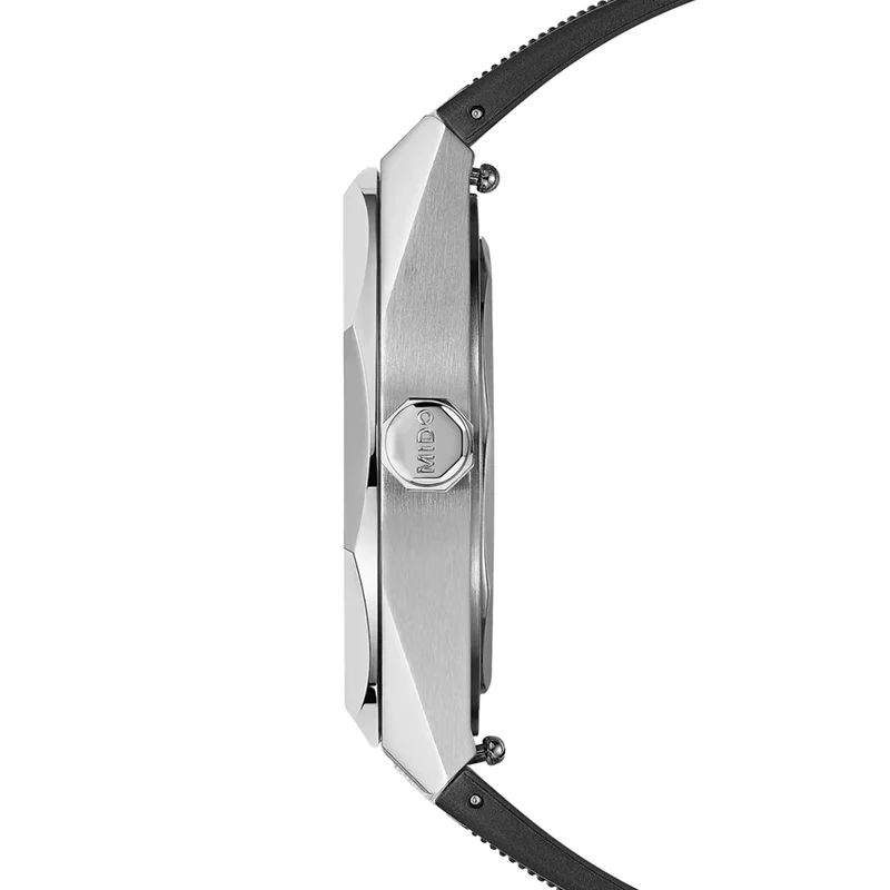 Multifort 8 One Crown 40mm - Black on Rubber Strap